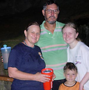 Steve & family at Bau Caves